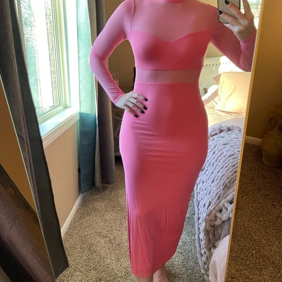 Vici | Dresses | Vici Bodycon Sheer Maxi Dress | Poshmark
